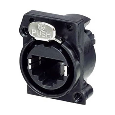 Neutrik Presa da pannello NE8FAV-C5-CON Presa verticale Numero di poli 8P8C Nero 1 pz.