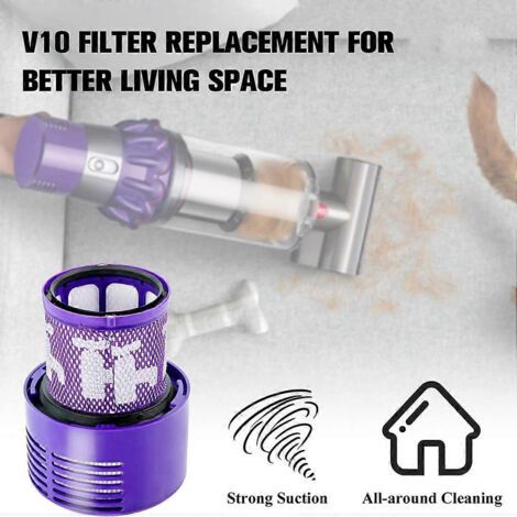 NALOOKAMIC Lot de 3 filtres de rechange pour aspirateurs V10 Cyclone Series, V10 Absolute, V10 Animal, V10 Total Clean et V10 Origin. (1/4)