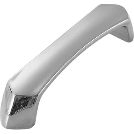 Poignée de porte de placard argenté brillant, moderne et simple, 96 mm (1/5)