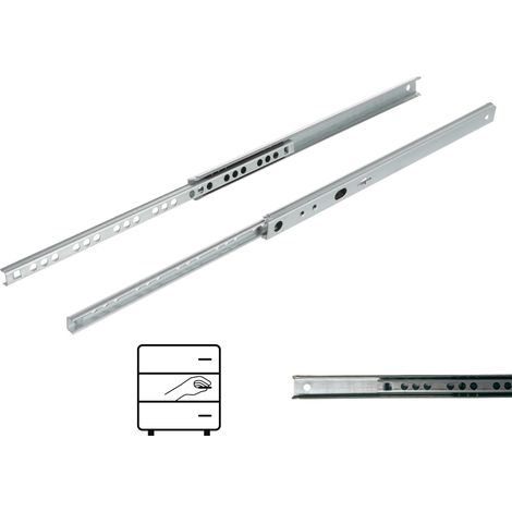 Guida a cuscinetti a sfera H17, estensione parziale 246 mm, 10 kg, Riex NB17 (1/5)