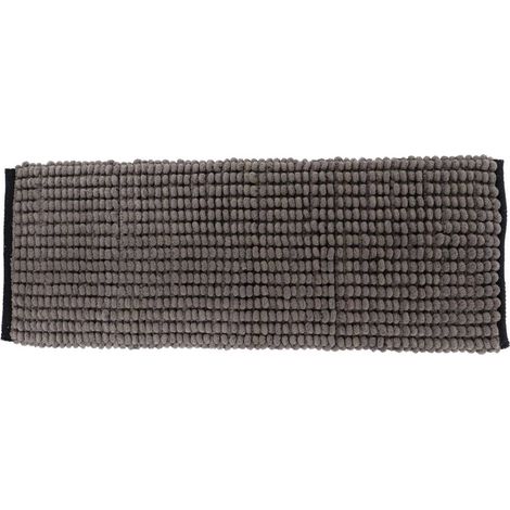 Zweifarbiger teppich aus polyester-baumwolle 45x120 cm - grau schwarz - Tendance