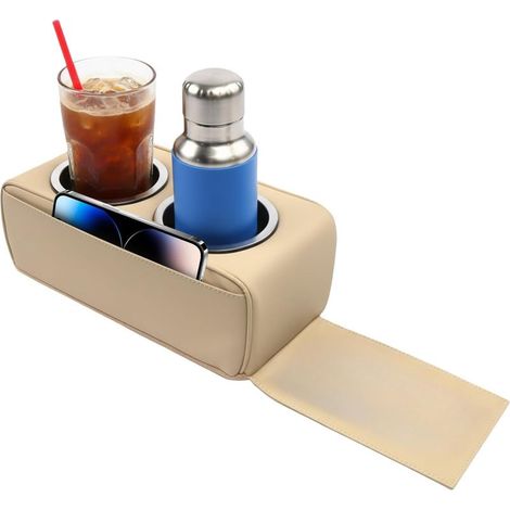 Porte-gobelet pour voiture – Accessoires de véhicule en cuir, pour canapé, téléphone, télécommande, camion, VUS, camping-car, berline, bateau, maison, canapé-lit (1/5)