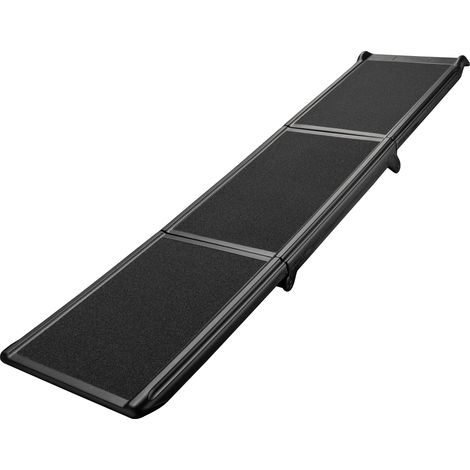 Wiltec Rampe pour chien 180 x 40 cm, 50 kg, pliable en 3 parties, rampe antidérapante pour chien, aide à l'accès pliable en PP pour voiture, SUV et pick-up (1/5)
