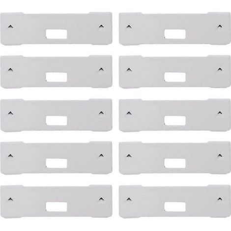 10 clips de réparation pour stores verticaux, attaches de remplacement pour lattes de fenêtre, pattes de fixation pour stores, réparation rapide et facile. (1/4)