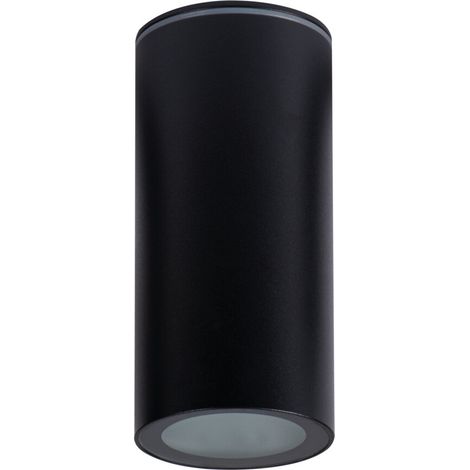 Spot plafond rond noir 15 cm IP65 E14 10W Kanlux Aqilo (1/5)