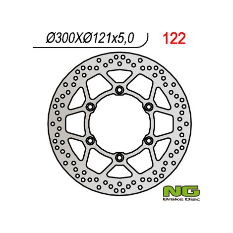 Disco freno anteriore Suzuki DR650/800 1990-1995, 300 mm, spessore 5 mm.
