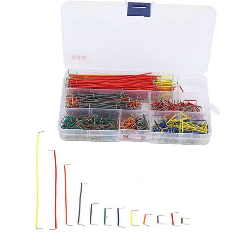 Kit de fil d'extension de broche de platine de prototypage sans soudure, cavalier Flexible, 840 pièces, composant électronique (1/4)
