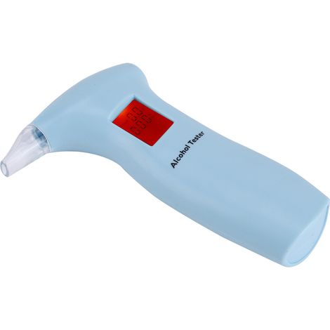 Alcootest pour conducteur, éthylotest pour mesurer la conduite en état d'ivresse, instrument spécial de détection et d'alarme, dispositif d'exhalation d'artefacts, éthylotest à écran LCD, couleur bleu (1/5)