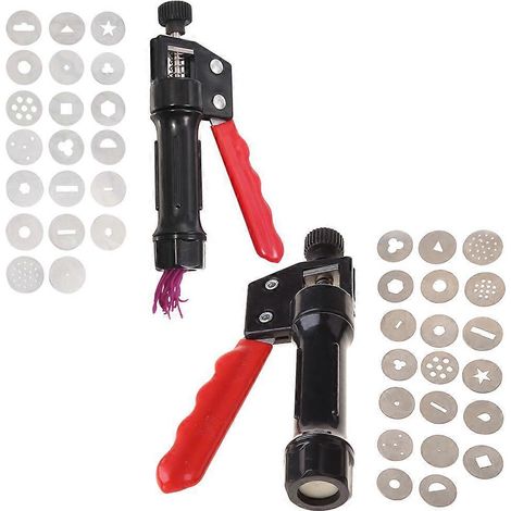 Extrudeuse à pâte à modeler pour loisirs créatifs (poterie, pâte à sucre, fondant, gâteaux, slime, pâtisserie) (1/4)