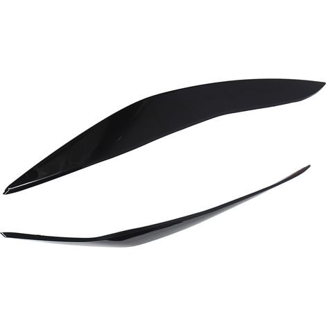 Stück Scheinwerferblenden (links und rechts) für BMW 5er F10 (Vor-Facelift, 2010–2013), glänzend schwarz, Zierleiste, Autodekor-Set (1/5)