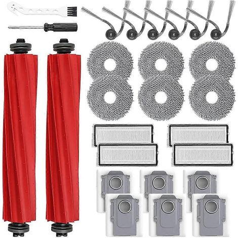 Ersatzteile für den Roborock QV 35A/QV 35S Saugroboter: Hauptseitenbürste, HEPA-Filter, Reinigungspads, Staubbeutel (1/5)
