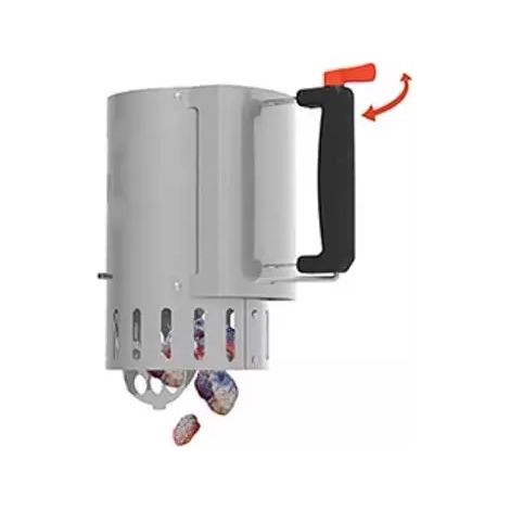 ciminiera di accensione per carbone e carbonella barbecook in acciaio inox, diametro 16,5 cm