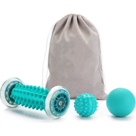 (Türkis) Massagerolle – Nicht spezifiziert – 3 Stück – PVC und TPE – Türkisfarben – Für den täglichen Gebrauch (1/4)