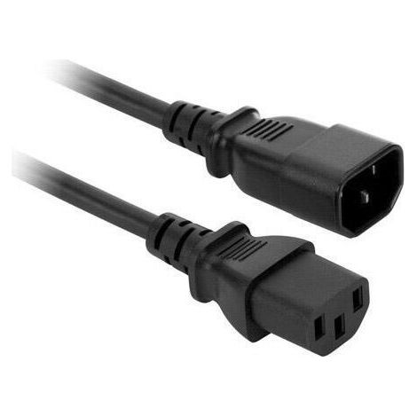 Cable de extensión de alimentación Akyga AK-PC-03C de 3 pines para ordenador C13/C14, 1,8 m