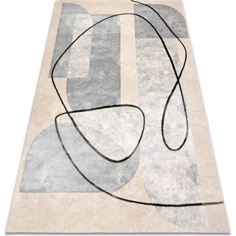 Teppich ALLURE 9980 Geometrisch - Strukturell, stilvoll, glamourös beige / grün beige 180x270 cm