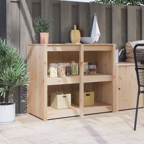 Küchenschrank MEPPEL Braun Eichen-Optik 106 x 55 x 92 cm
