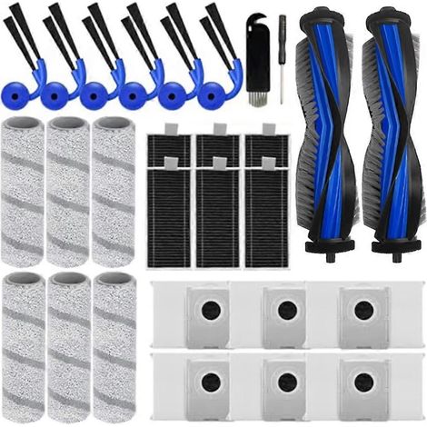 Filtre pour aspirateur ECOVACS/Deebot X11 OmniCyclone/X11 Pro/X11 Pro pour Omni X11 et la famille X11 : brosse principale, brosse latérale (1/5)