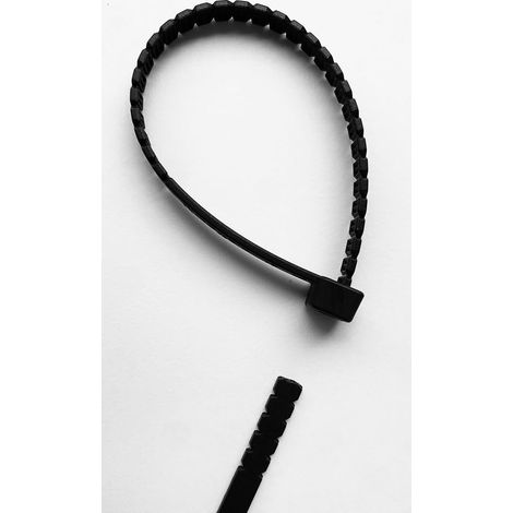 Lot de 100 serre-câbles résistants aux UV - 150 x 2,8 mm - Pour l'intérieur et l'extérieur - Forte force de traction - Dévissage facile - Pas de bords tranchants - Pas de ciseaux (1/3)