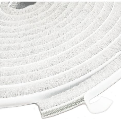 Joint d'étanchéité pour fenêtre coulissante - Bande autocollante en tissu - 10 m × 19 mm - Pour isolation thermique et acoustique (1/5)