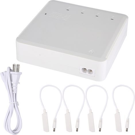 4-Port-Ladegerät für RC-Drohnen-Akkus + 2 USB-Anschlüsse für XIAOMI FIMI X8 SE, 100–240 V, Weiß, US-Version (1/5)