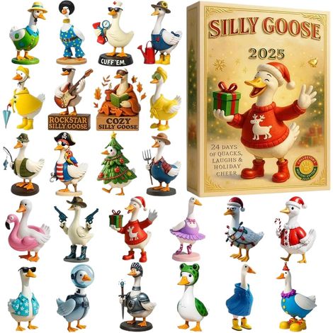 Calendario dell'Avvento per Natale Ciondolo 2D in acrilico 2025 - Conto alla rovescia con animali - Decorazione per albero di Natale - Per ufficio, camera da letto, cucina, parete, festività (1/5)