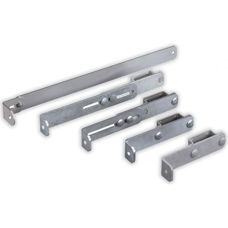 Hailo Wandhalter für Steigleitern Typ STO 165mm Abstand 40x20mm Holm Stahl verzinkt ,starr, paar (1/2)