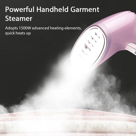 Défroisseur vapeur portable 1500 W pour vêtements, 3 modes de vapeur avec grand réservoir d'eau amovible de 350 ml, plus lisse pour la maison, le bureau et les voyages (1/5)