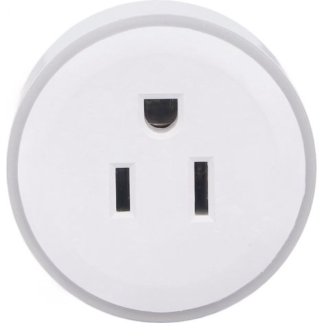 Prise connectée LED avec boîtier PC, minuterie, télécommande, 1100 W, 10 A, Wi-Fi, prise domestique (prise US 110 V) (1/5)
