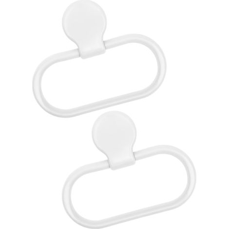 SECFOU Lot de 2 porte-serviettes adhésifs pour salle bain , en plastique , installation facile sans (1/5)