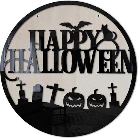 Acryl-Fledermaus-Wanddekoration für den Garten, handgefertigte Hängeskulpturen, Dekorationen für Zuhause und Halloween-Partys (1/5)