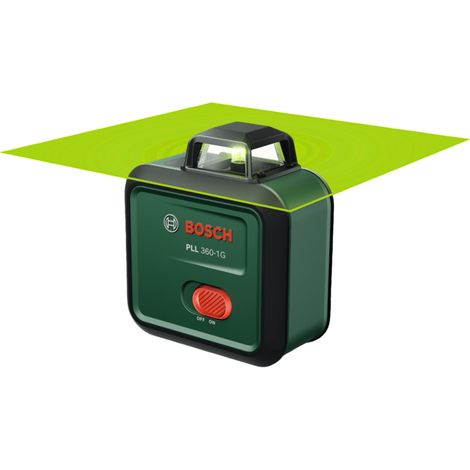 Laser linee BOSCH - PLL 360-1 G - Con manuale d'uso, custodia protettiva, batteria Li-ion