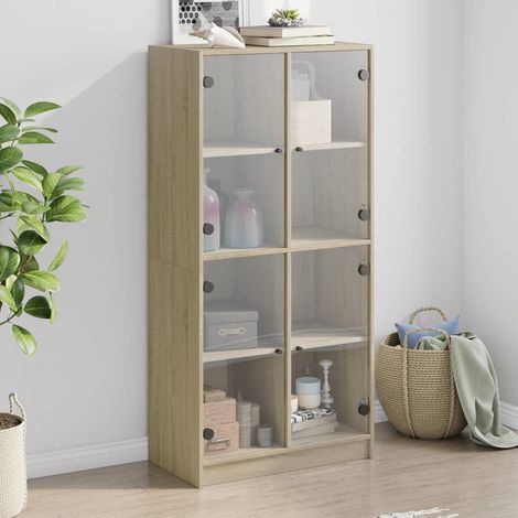 Highboard mit Türen Sonoma-Eiche 68x37x142 cm Holzwerkstoff (1/5)