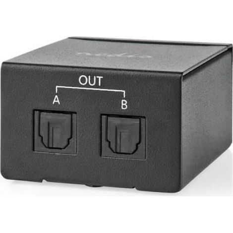 Répartiteur TosLink - - ASPL2512BK - 2 voies - Métal - Noir (1/4)