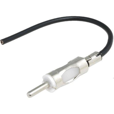 Fiche Antenne DIN M avec fils nus - 0.3m