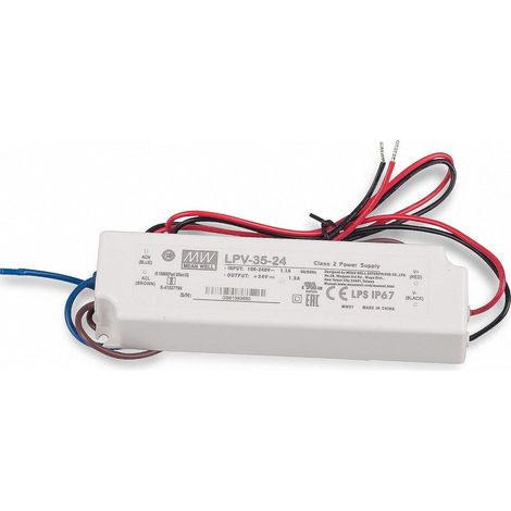 Alimentatore Switching 35W 24Vdc 1.1A Singola Uscita LPV-35-24 IP67 MEANWELL (1/4)