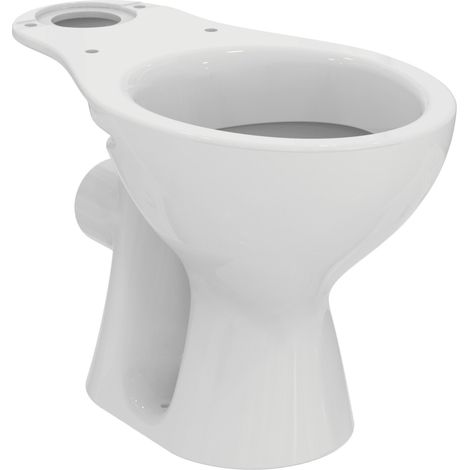 Cuvette WC Toilette au Sol PORCHER Noé en Porcelaine Blanc - P238501