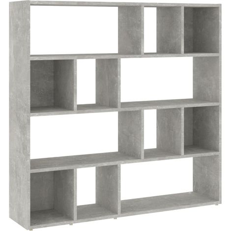 Maison Exclusive - Bücherregal/Raumteiler Betongrau 105x24x102 cm