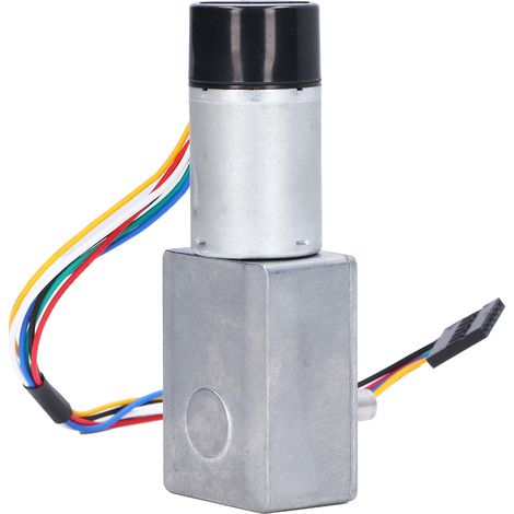 Moteur à vis sans fin haute torsion, métal plein, auto-bloquant, avec encodeur, réducteur, arbre unique, 150 tr/min, 12V DC (1/5)