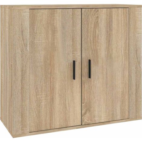vidaXL Buffet Chêne sonoma 80x33x70 cm Bois d'ingénierie (1/5)