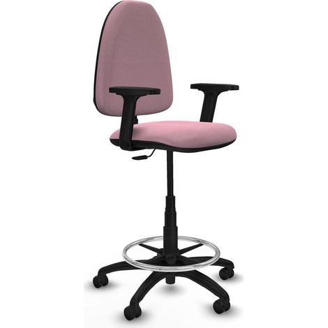 Piqueras et Crespo B2D01RP Chaise de Bureau Rose Ajustable