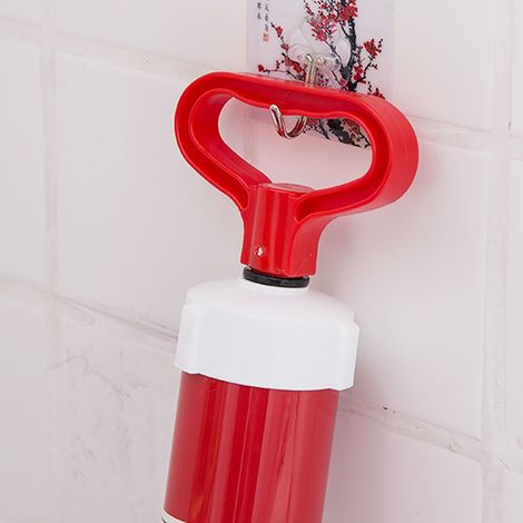 Déboucheur de canalisations de toilettes à ventouses larges pour déboucher rapidement les canalisations domestiques. Tige en acier inoxydable avec petite tête. (1/4)