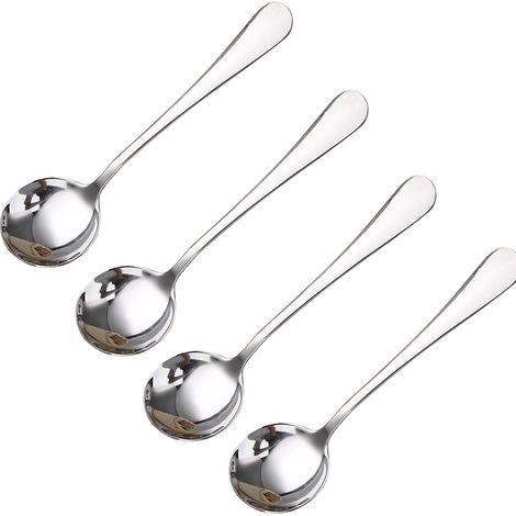 Cuillère À Soupe En Acier Inoxydable - Vaisselle Professionnelle Hôtelière - 21 Cm - Lot De 12 (1/5)