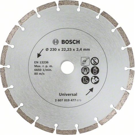 Bosch 2x Diamanttrennscheiben für Baumaterial, Durchmesser: 230 mm - 2607019479 (1/3)