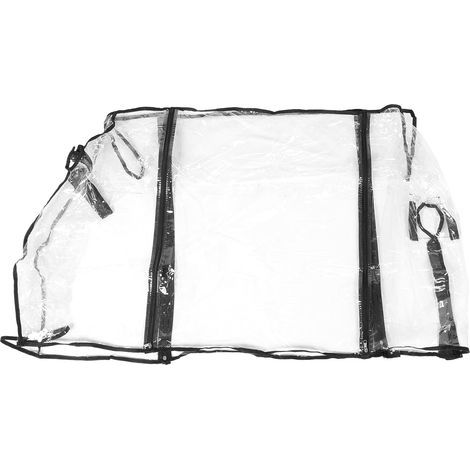 Transparent Regenschutz aus Kunststoff für Gartenwagen (1/5)