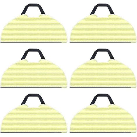 6-Pack Replacement Cleaning Cloths for Shark RV2610WA AV2610WA AI Ultra 2-in-1 Robot Vacuum Cleaner, Microfiber Cloths for Shark AI Ultra Accessories, YMYNY (1/4)