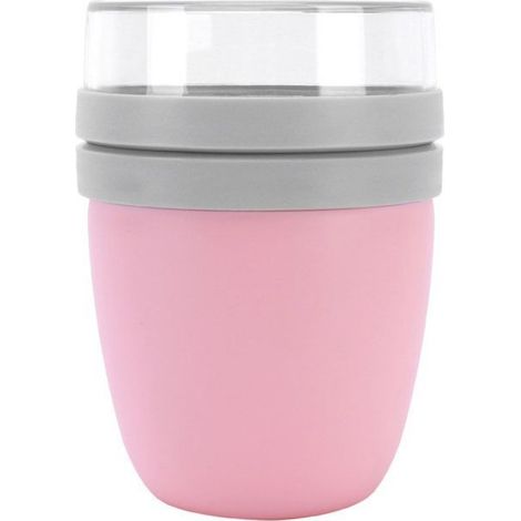 Boîte à déjeuner portable, tasse, bocal de conservation, bol de conservation pour pique-nique, rose (1/5)