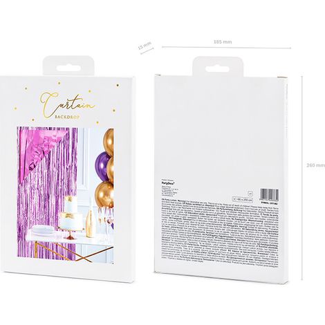 Rideau de fête, violet, 90 x 250 cm (1/5)
