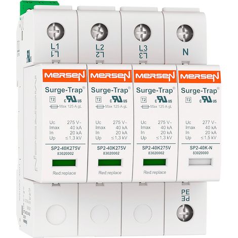 Parafoudre Mersen stpt2-40k275v-4pgm 40kA 4 pôles