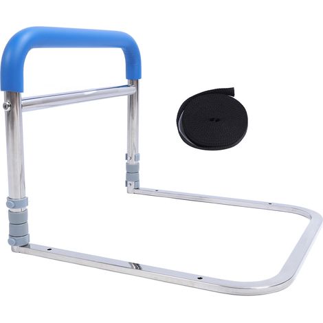 Barre de lit pour seniors acier inoxydable 304 réglable en hauteur aide à la mobilité et prévention des chutes support stable (1/5)