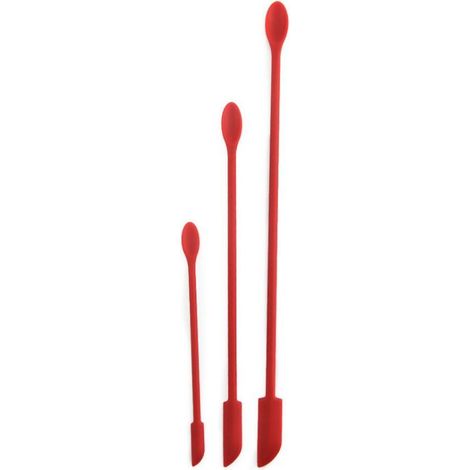 Ensemble de mini spatules en silicone, 3 pièces : petite spatule pointue, spatule à confiture double embout, outil de cuisine et de pâtisserie